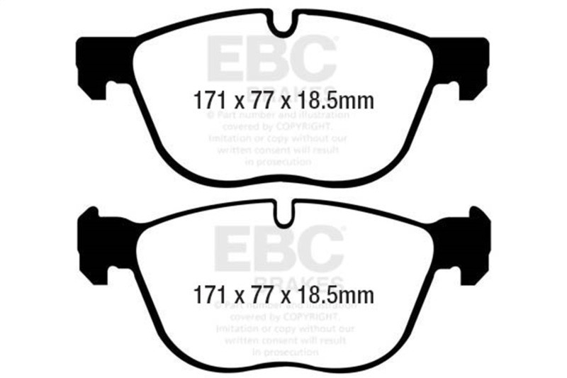 EBC Yellow Stuff Front Brake Pads for 07-10 BMW X5 3.0L - DP41938R