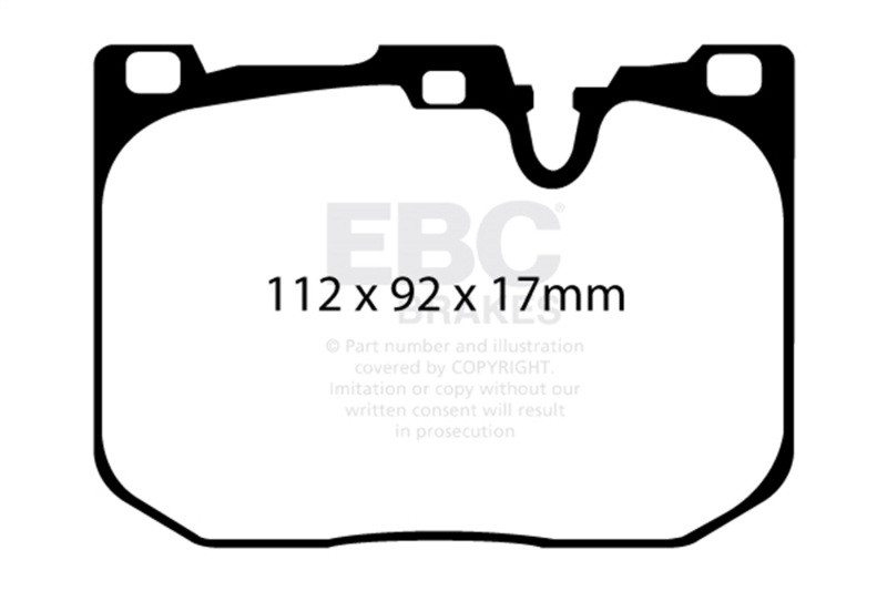 EBC Yellow Stuff Front Brake Pads for 14+ BMW i8 1.5L Turbo / Electric