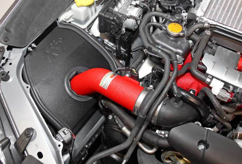 K&N Red Typhoon Short Ram Intake for 2015 Subaru WRX-STI 2.5L H4
