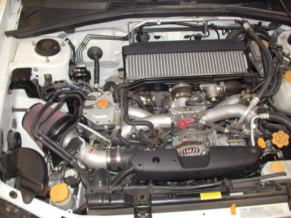 K&N Silver Typhoon Short Ram Intake for 04-06 Subaru Forester XT F4-2.5L