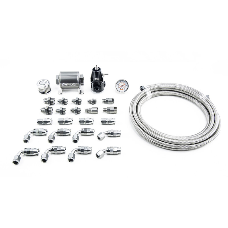 DeatschWerks X2 Series Pump Module -6AN PTFE Plumbing Kit for 10-15 Chevy Camaro