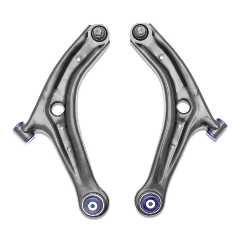 SuperPro Front Lower Control Arm Set w/ Bushings for 14-19 Ford Fiesta ST