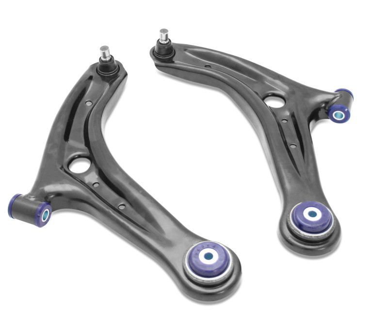SuperPro Front Lower Control Arm Set w/ Bushings for 14-19 Ford Fiesta ST