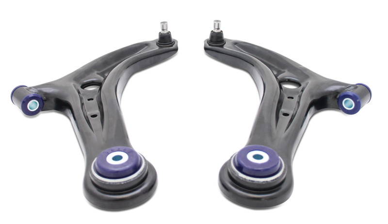 SuperPro Front Lower Control Arm Set w/ Bushings for 14-19 Ford Fiesta ST