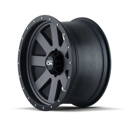 ION Type 134 18x10 / 5x139.7 / -19mm / 108mm Matte Gunmetal/Black Beadlock Wheel
