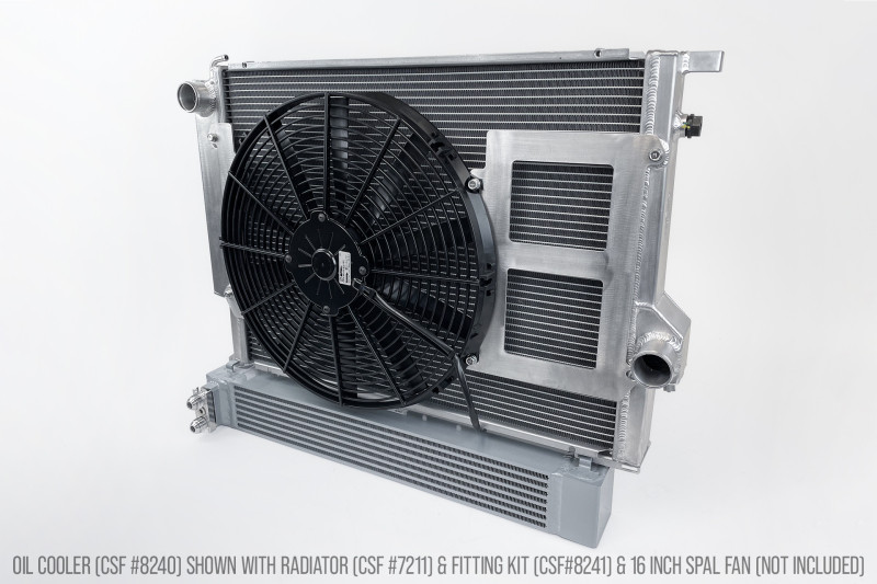 CSF Dual Pass Aluminum Oil Cooler for BMW S54 Swap