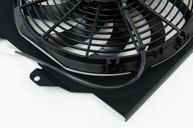 CSF All-Aluminum Fan Shroud w/12" SPAL Fan - Black Finish for 92-00 Honda Civic