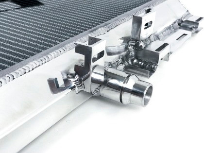 CSF Front Mount Heat Exchanger w/Rock Guard for 2015+ Mercedes C63 AMG (W205)