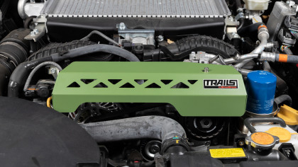 GrimmSpeed TRAILS Pulley Cover - Green for 2020+ Subaru Outback XT