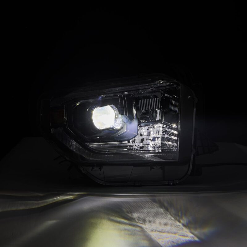 AlphaRex LUXX Headlights Alpha-Black w/sequential signal/DRL for 14-21 Tundra