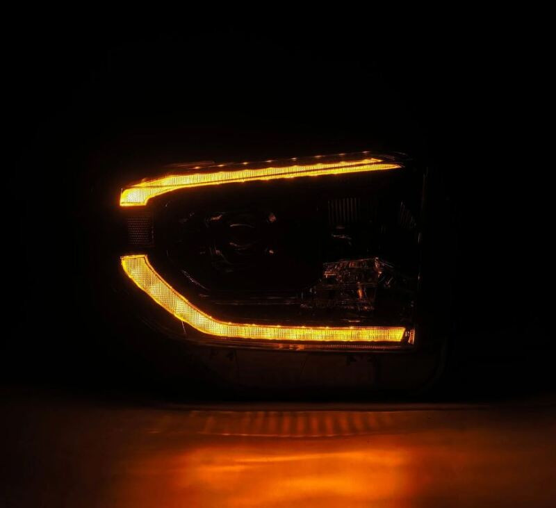 AlphaRex PRO-Series Projector Headlights Black w/Seq. Sig./ DRL for 14-21 Tundra