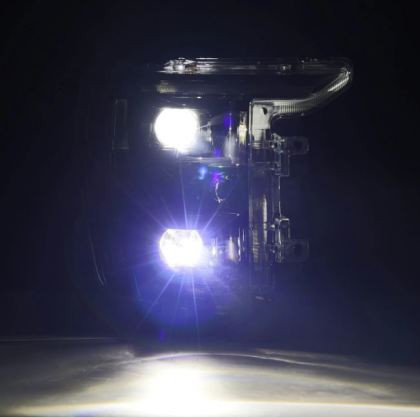 AlphaRex Luxx Projector Headlights Alpha-Black w/Seq Signal for 21-22 Ford F150