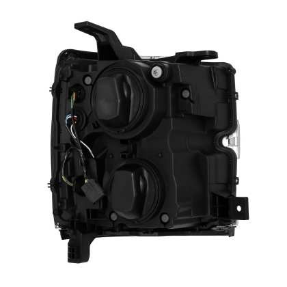 AlphaRex NOVA LED Headlights Chrome w/Seq Signal/DRL for 15-18 Silverado 2500HD