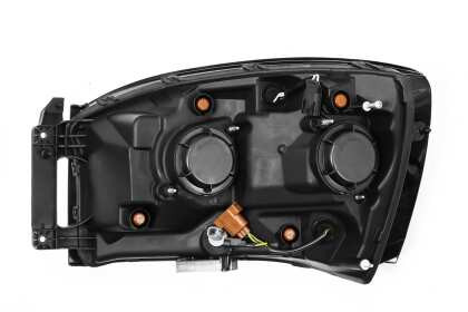 AlphaRex LUXX LED Projector Headlights Chrome for 06-08 Dodge Ram 1500HD