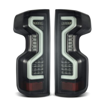 AlphaRex PRO-Series LED Tail Lights Jet Black for 19-23 Silverado