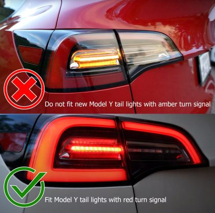 AlphaRex PRO-Series LED Tail Lights Red Smoke w/Seq Sig for 17-22 Tesla Model 3