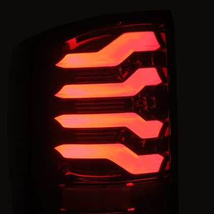 AlphaRex PRO-Series LED Tail Lights Jet Black for 14-18 Chevrolet Silverado 1500