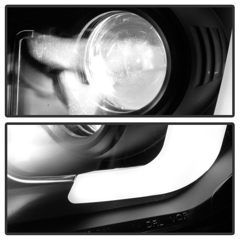 Spyder Light Bar Projector Headlights - LED - Black for 14-17 Tundra(SR/SR5)