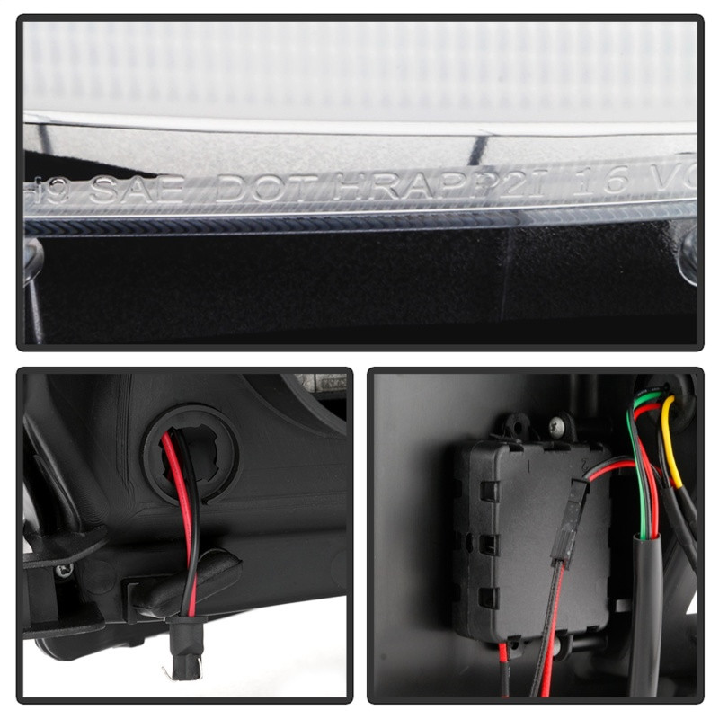 Spyder Signature Projector Headlights-Chrome for 16-18 Toyota Tacoma TRD