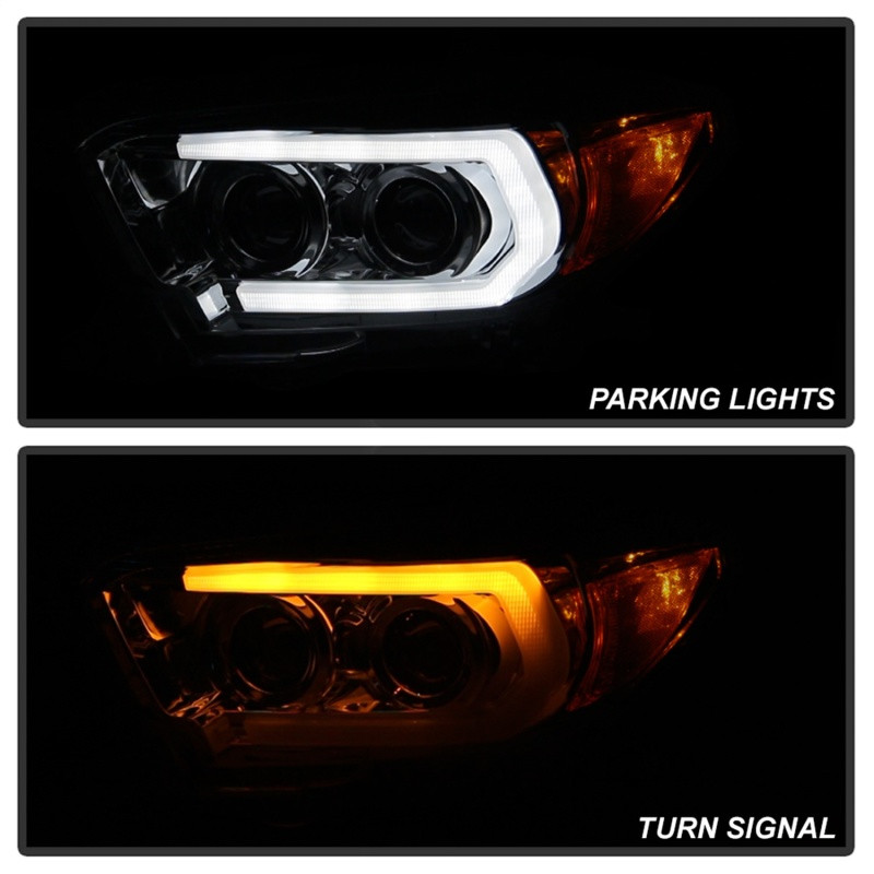 Spyder Signature Projector Headlights-Chrome for 16-18 Toyota Tacoma TRD
