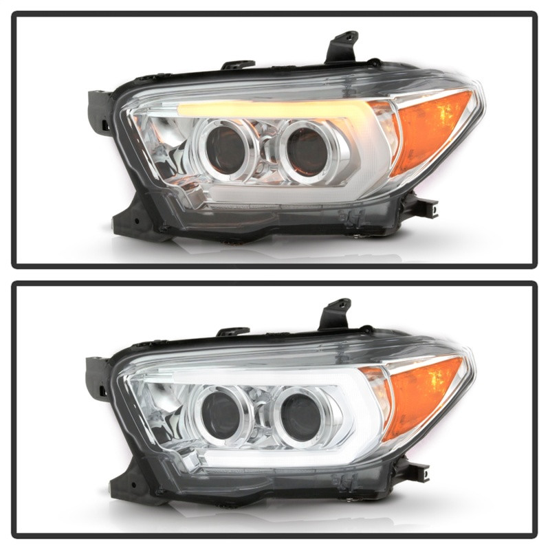 Spyder Signature Projector Headlights-Chrome for 16-18 Toyota Tacoma TRD