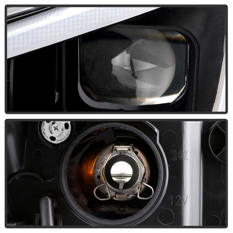Spyder Halogen Model Projector Headlights - Black for 15-20 WRX