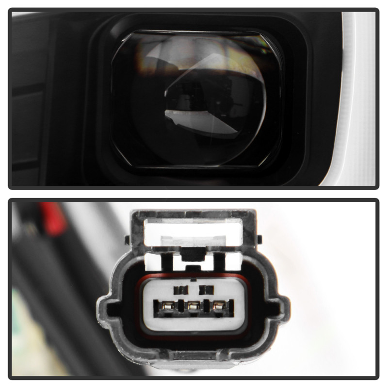 Spyder LED High-Power Headlights-Black for 15-20 WRX