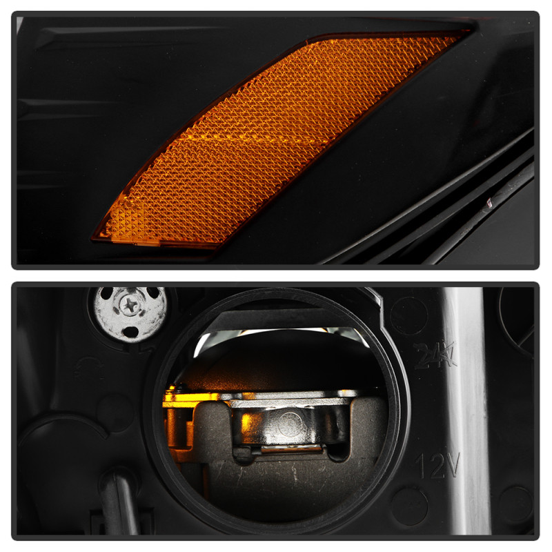 Spyder LED High-Power Headlights-Black for 15-20 WRX