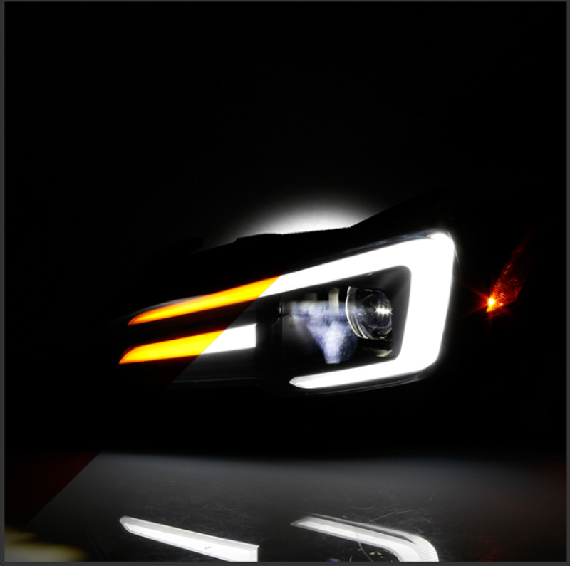 Spyder LED High-Power Headlights-Black for 15-20 WRX
