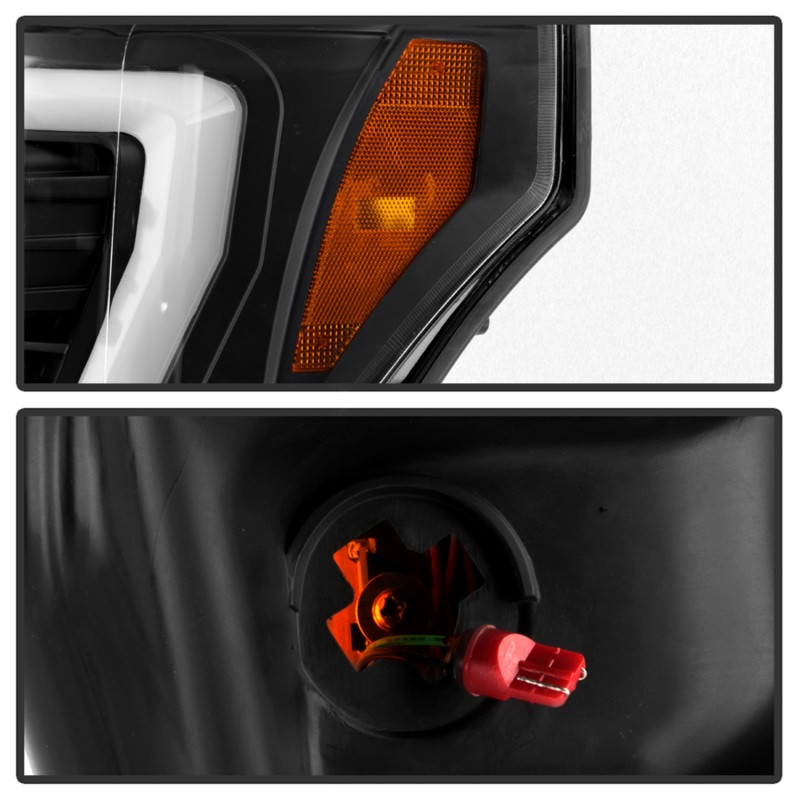 Spyder V2 High-Power LED Headlights Black for 11-16 Ford F250/350/450