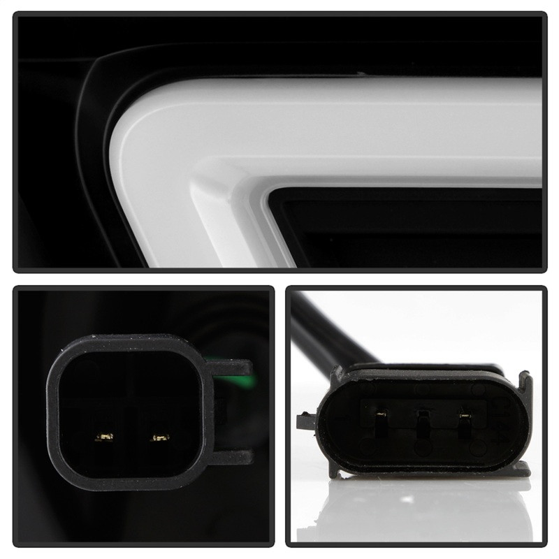 Spyder Projector Headlights - Black for 11-13 Dodge Durango Halogen Model