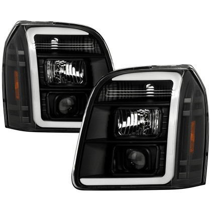 Spyder V2 Projector Headlights - Black for 07-14GMC Yukon / Denali / XL