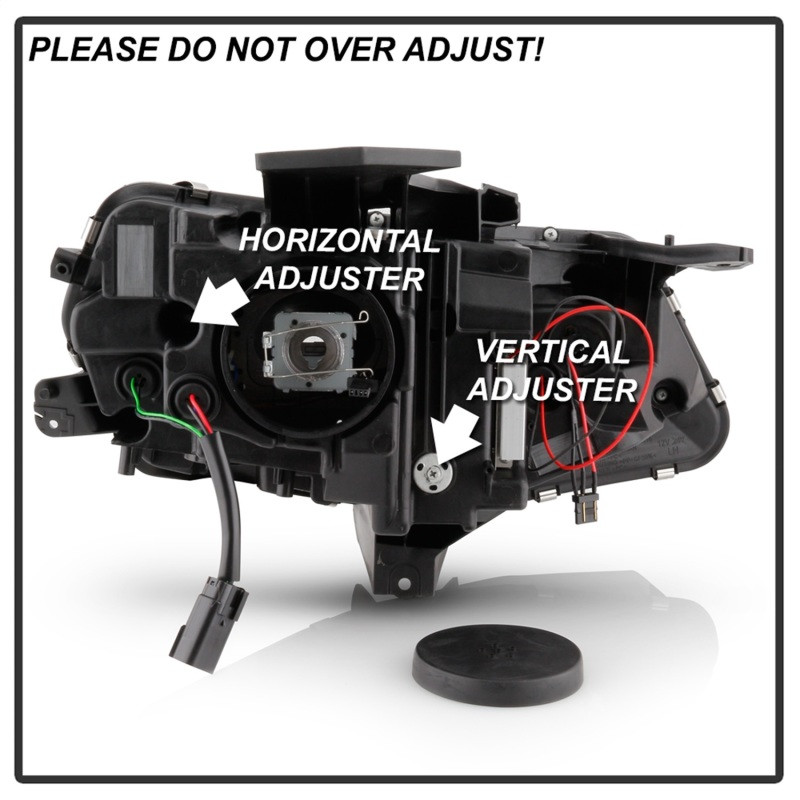 Spyder Projector Headlights Black for 16-18  Chevy Camaro (Do Not Fit Halogen)