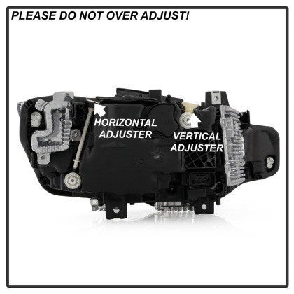 Spyder LED Projector Headlights Chrome for BMW F30 3 Series 4Dr