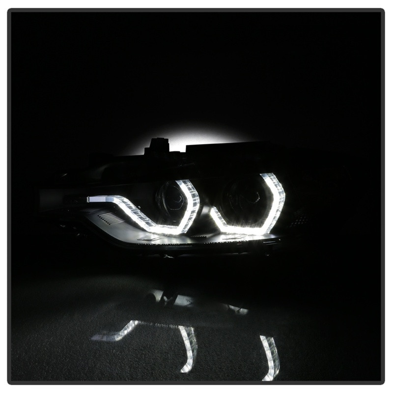 Spyder Projector Headlights - Black for 12-14 BMW F30 3 Series 4DR