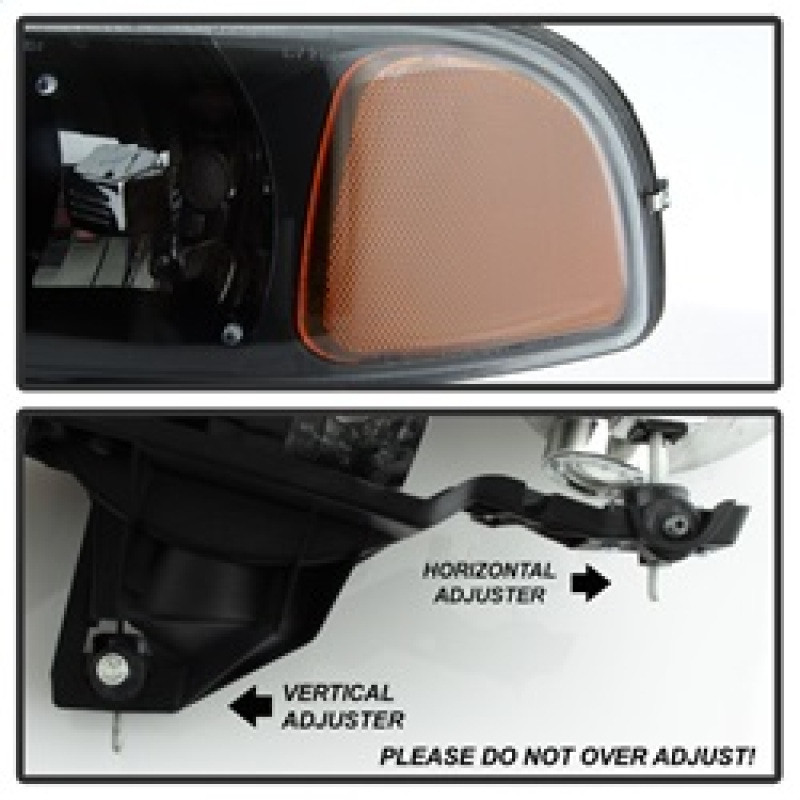 Spyder xTune Headlights & LED Bumper Lights for 99-06 GMC Sierra / Yukon 00-06