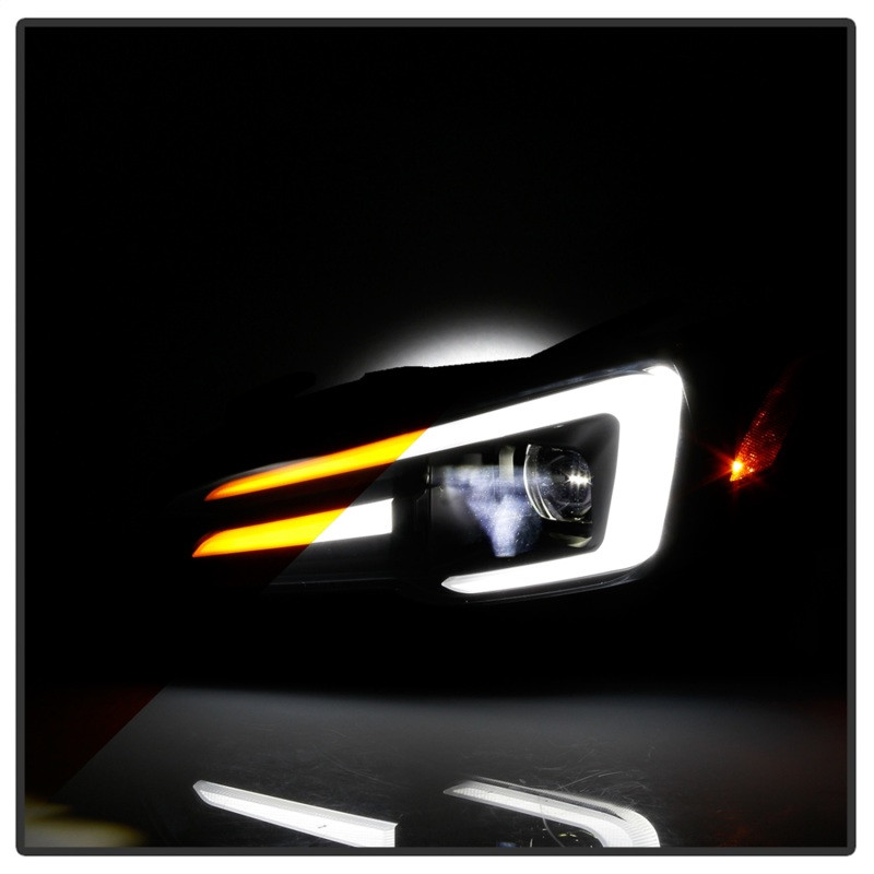 Spyder Halogen High-Power LED Headlights- Black for 15-20 WRX
