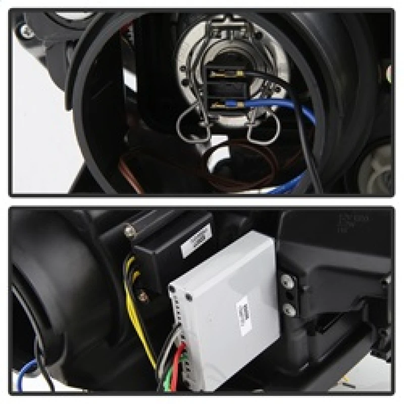 Spyder Projector Headlights DRL LED Black for 12-14 Scion FRS