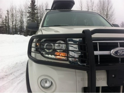 Spyder Projector Headlights DRL Black for 08-12 Ford Escape Halogen Model Only