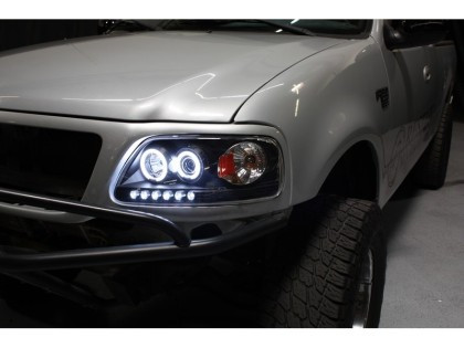 Spyder 1PC Projector Headlights CCFL Halo LED Blk for 97-03 Ford F150
