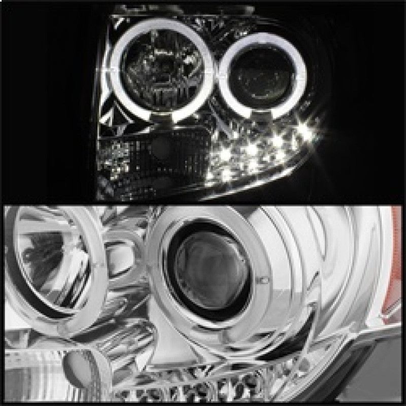 Spyder Projector Headlights DRL Chrome for 08-12 Ford Escape w/ Halogen