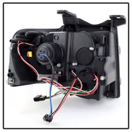 Spyder Projector Headlights Light Tube DRL Chrome for 07-13 Ford Expedition