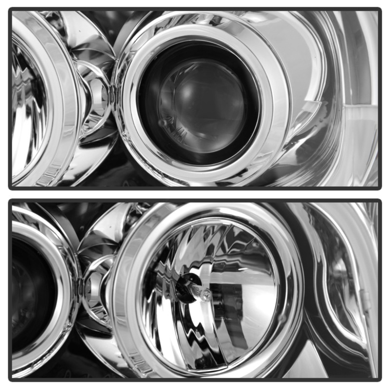 Spyder Projector Headlights Light Tube DRL Chrome for 07-13 Ford Expedition