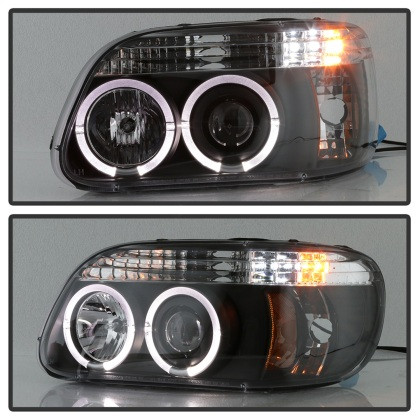 Spyder 1PC Projector Headlights LED Halo Black for 95-01 Ford Explorer