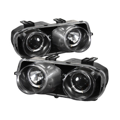 Spyder Projector Headlights LED Halo -Black for 94-97 Acura Integra