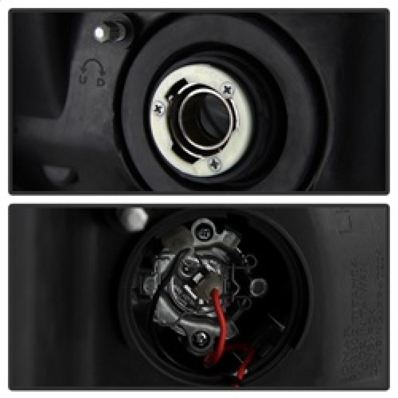 Spyder Projector Headlights LED Halo LED Black for 04-14 Nissan Titan / Armada