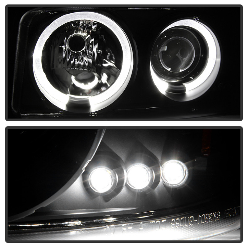 Spyder Projector Headlights LED Halo Black Smoke for 99-06 Sierra 1500/2500