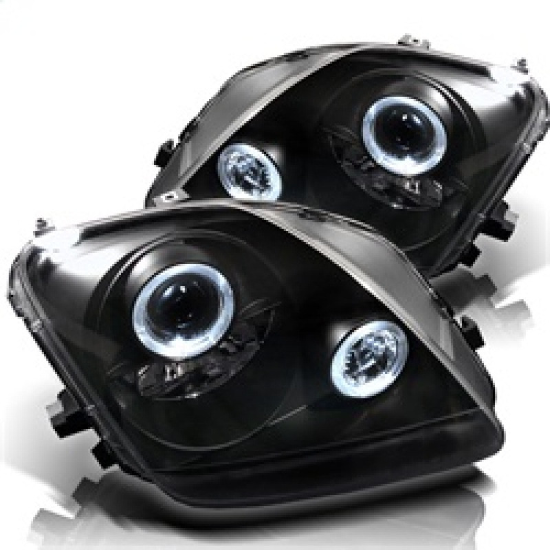 Spyder Projector Headlights LED Halo Black for 97-01 Honda Prelude