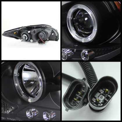 Spyder Projector Headlights LED Halo Black for 08-10 Scion TC