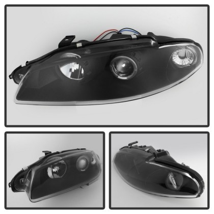 Spyder Projector Headlights LED Halo Black for 97-99 Mitsubishi Eclipse